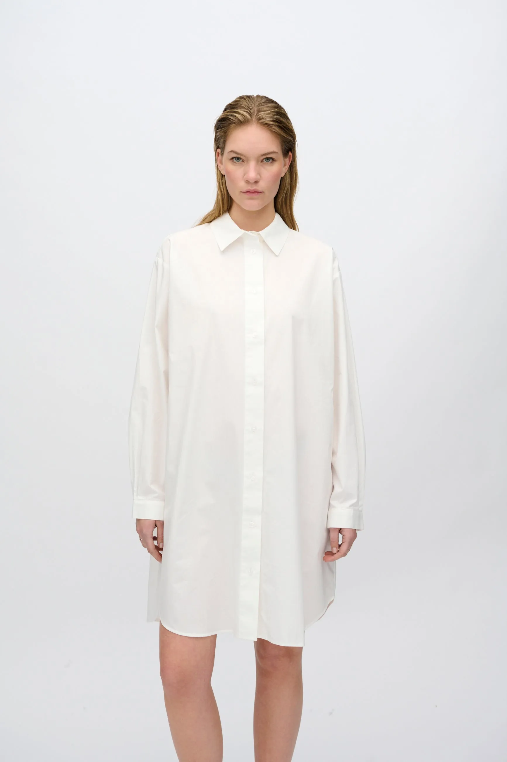 Hannah shirt-dress 4238 - Coco Milk