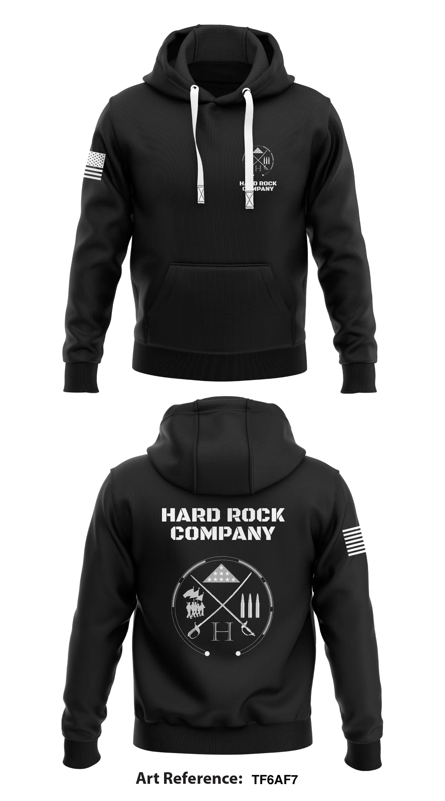 Hard Rock Company Store 1  Core Men's Hooded Performance Sweatshirt - TF6AF7
