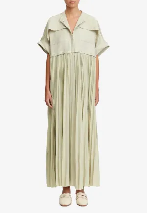 Havering Pleated Maxi Dress