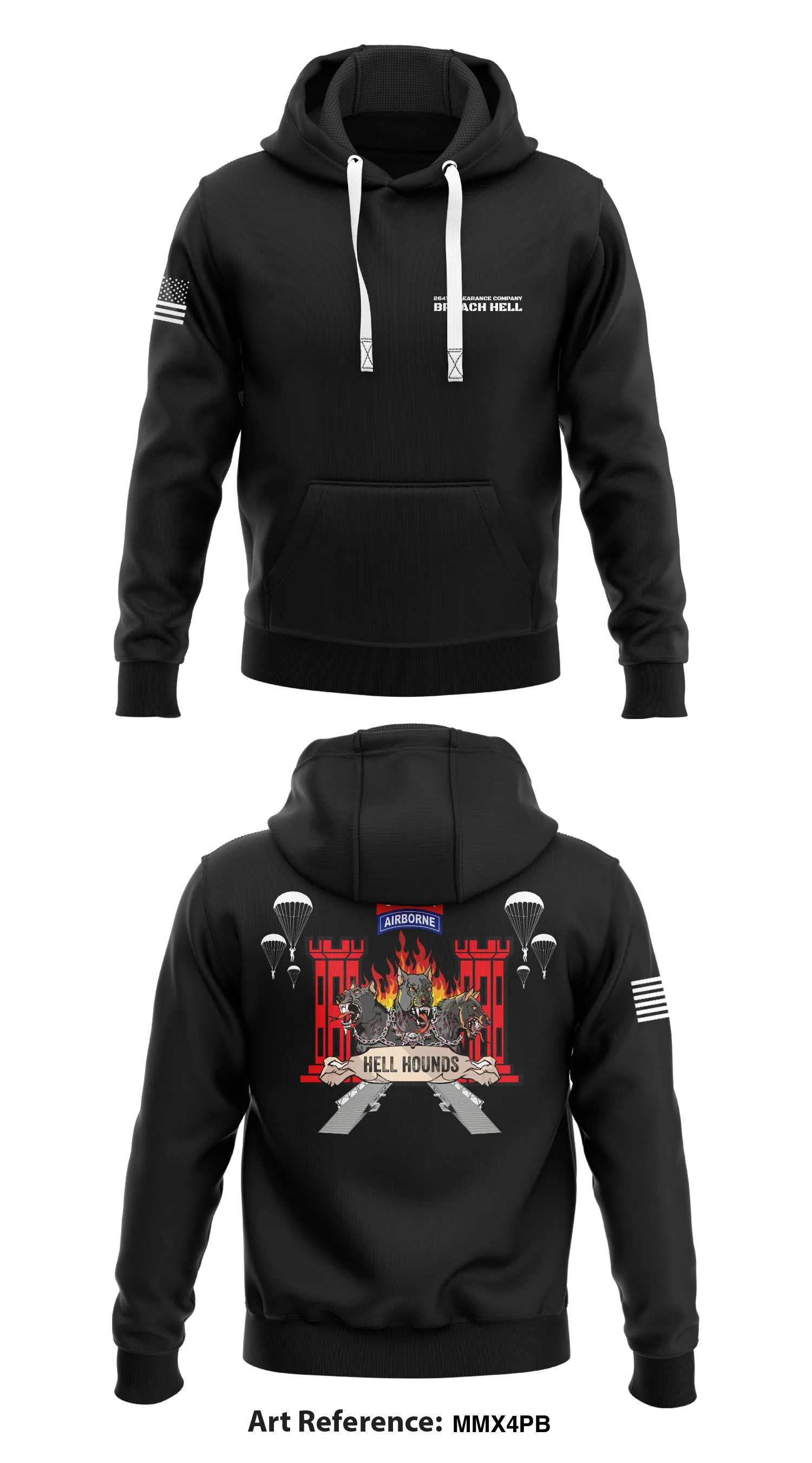 Hell Hounds   Core Men's Hooded Performance Sweatshirt - mmX4pb