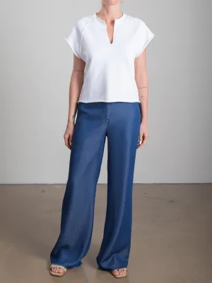 Hepburn Pant in Chambray - Rinse