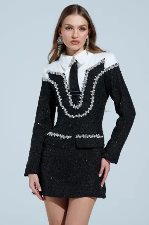 HIGH CLASS MINI DRESS WITH A TIE