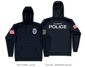 Hillsboro Police Department Core Men's Hooded Performance Sweatshirt - azvrtz