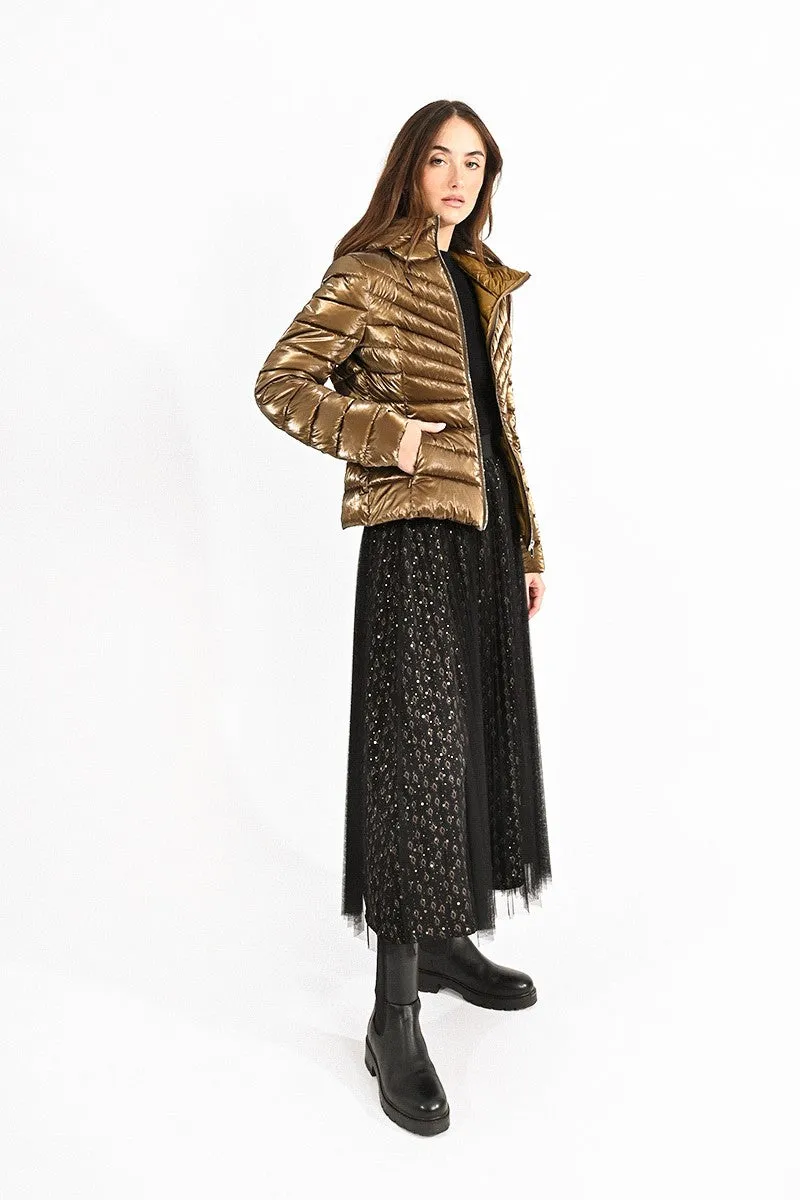 HOODED PUFFER COAT