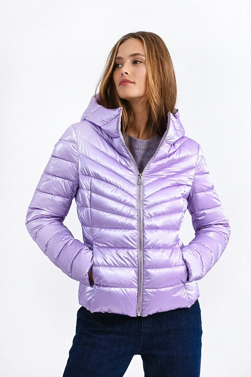 HOODED PUFFER COAT