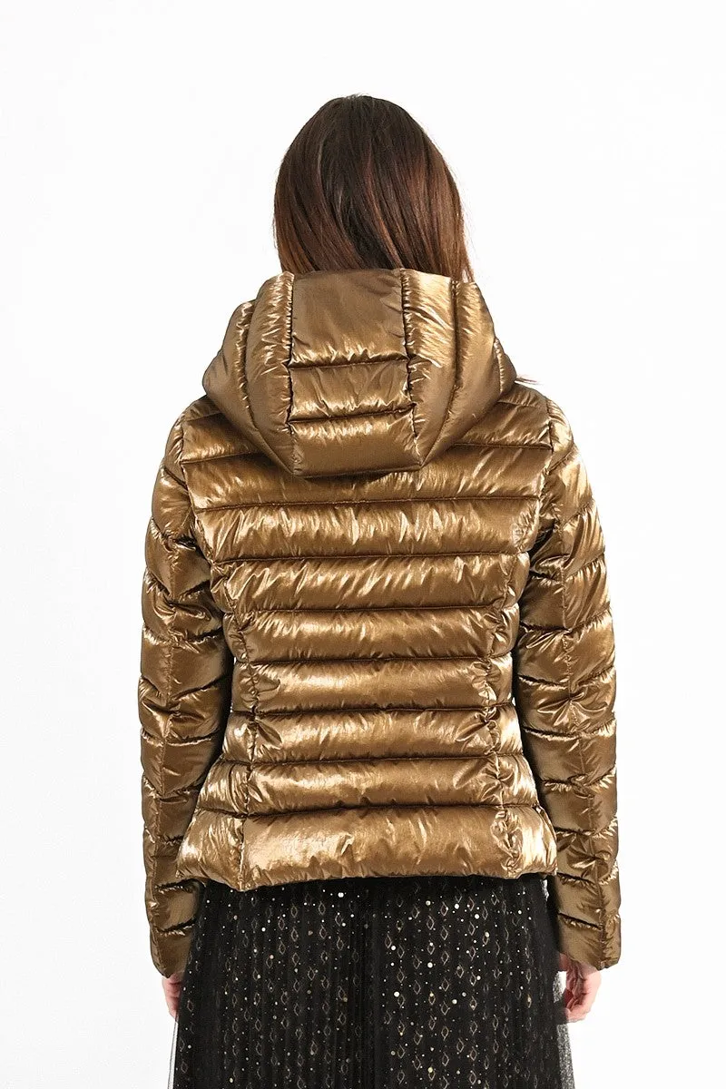 HOODED PUFFER COAT