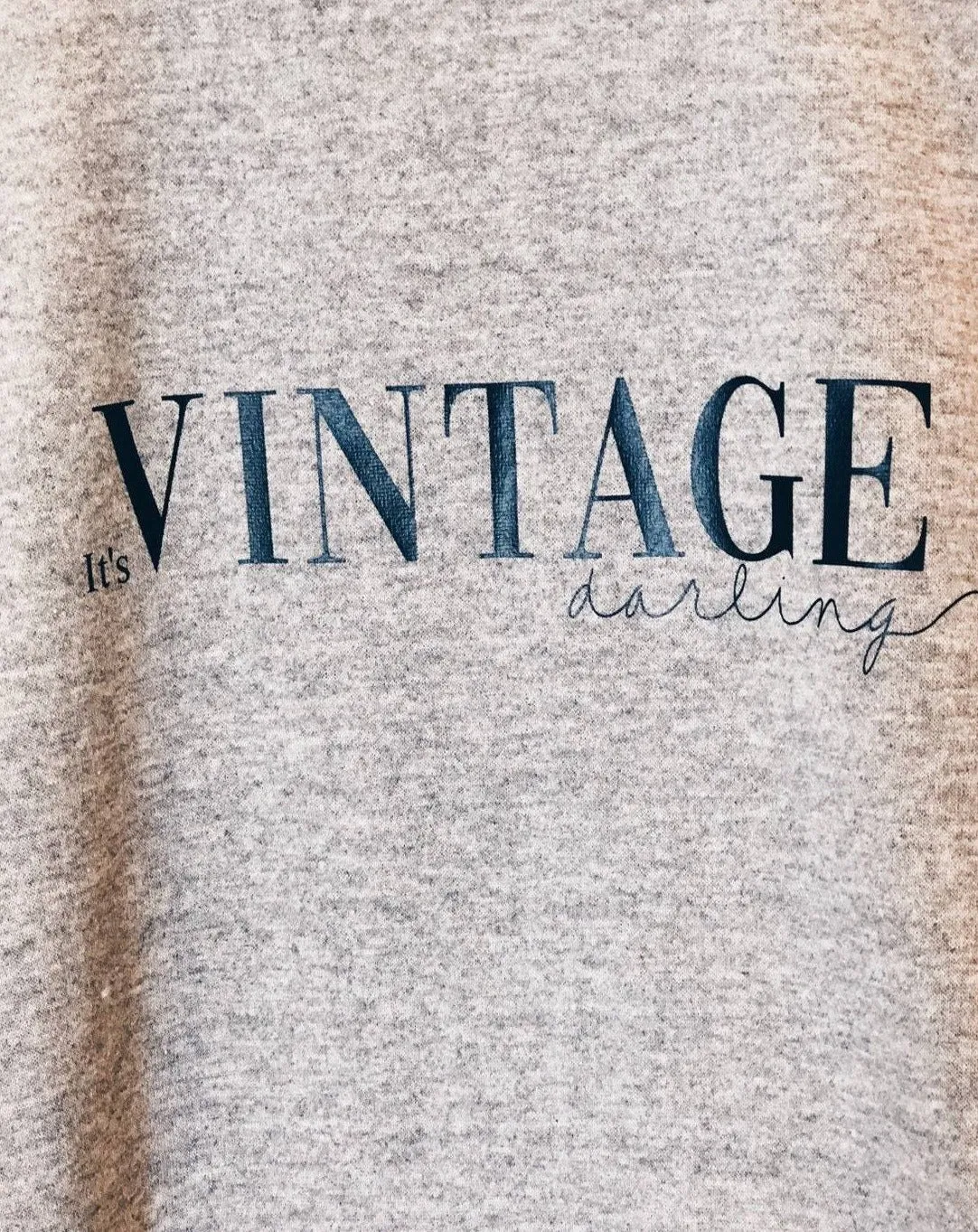 It's Vintage YYC Crew Sweatshirt Dress with Pockets