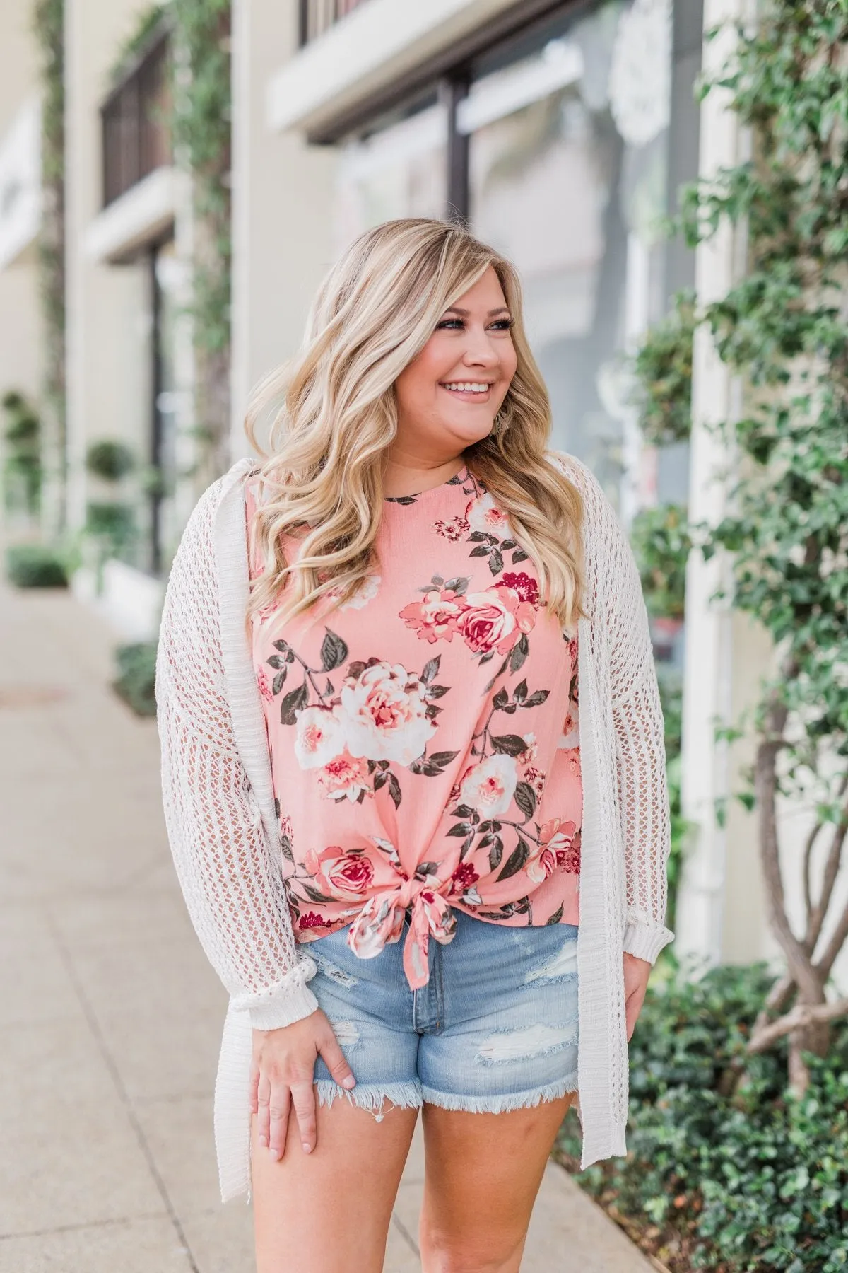 Ivory Hooded Cardigan