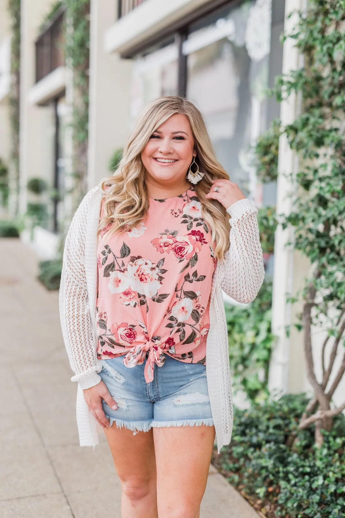 Ivory Hooded Cardigan