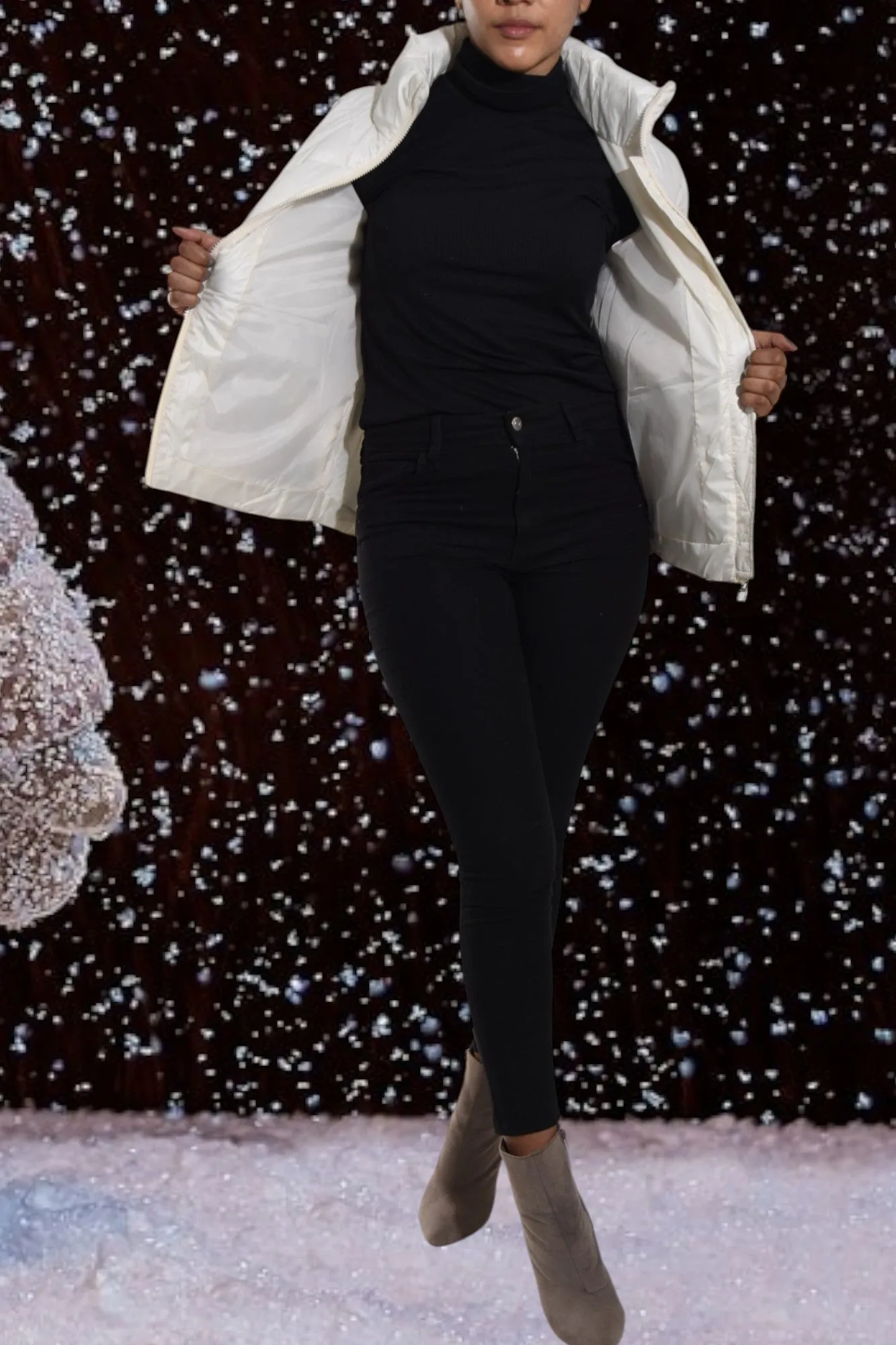 Ivory Puffer Jacket
