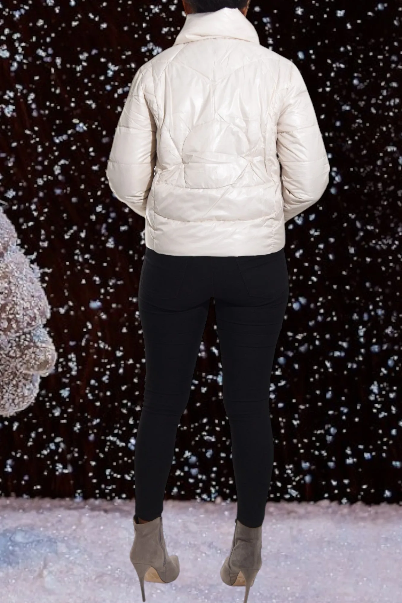 Ivory Puffer Jacket
