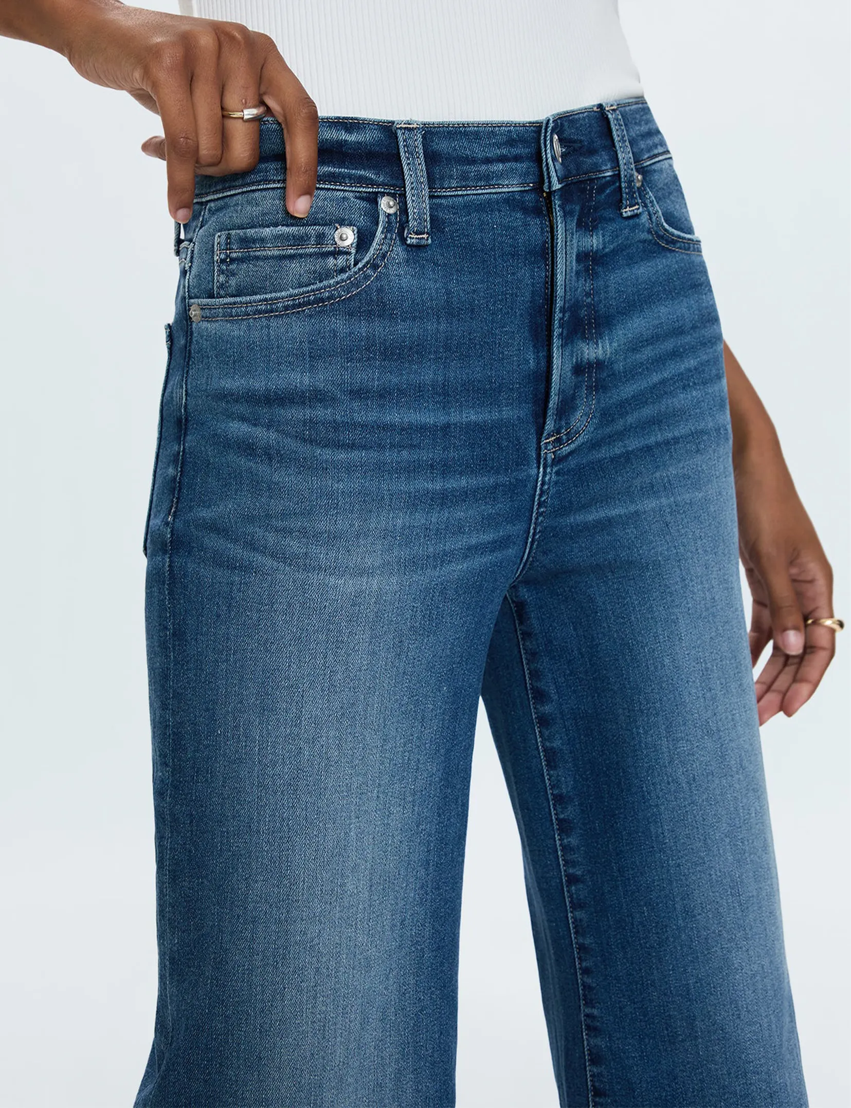 Izzy Mid Rise Wide Leg, Study