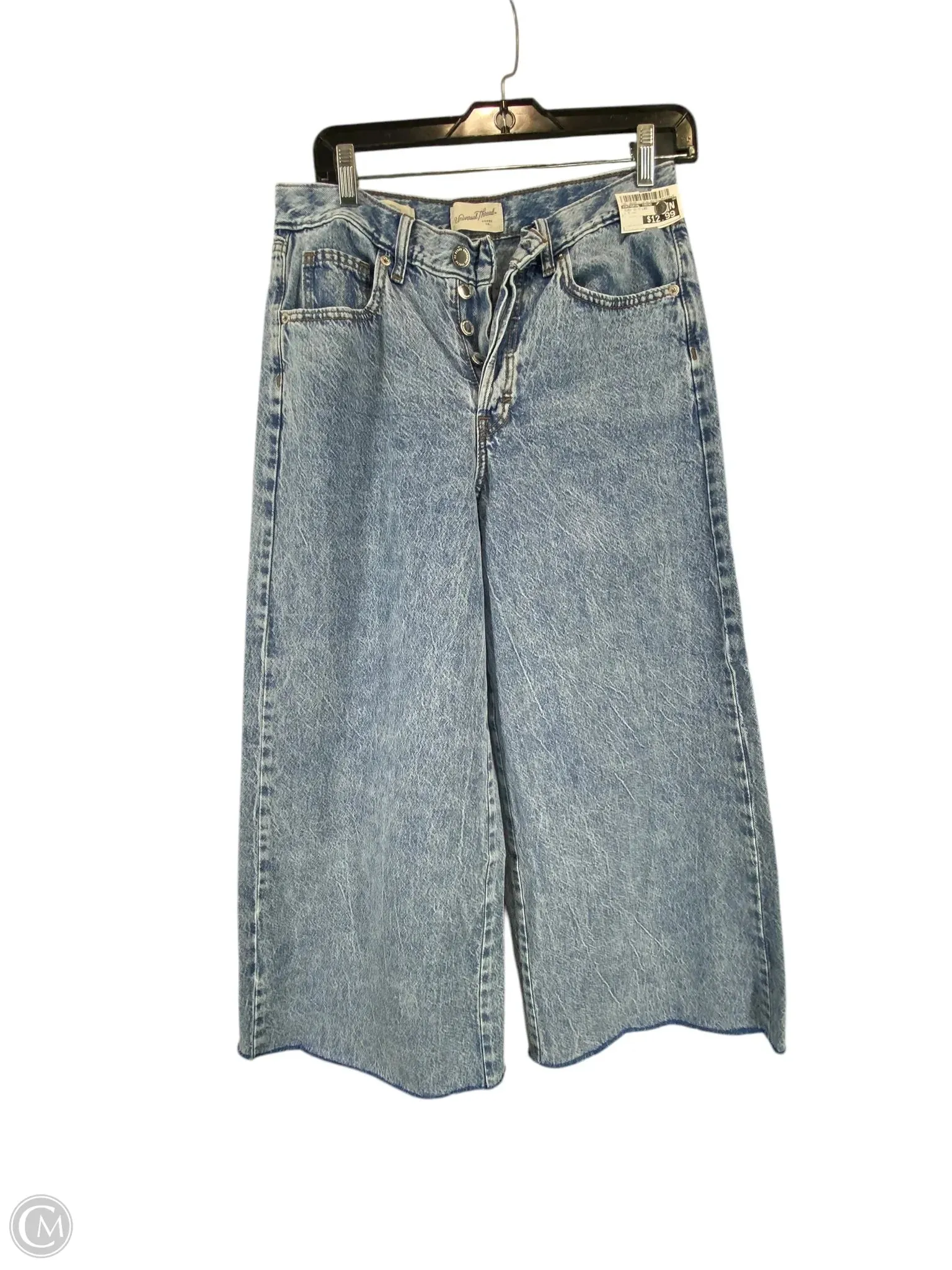 Jeans Wide Leg By Universal Thread In Blue Denim, Size: 4