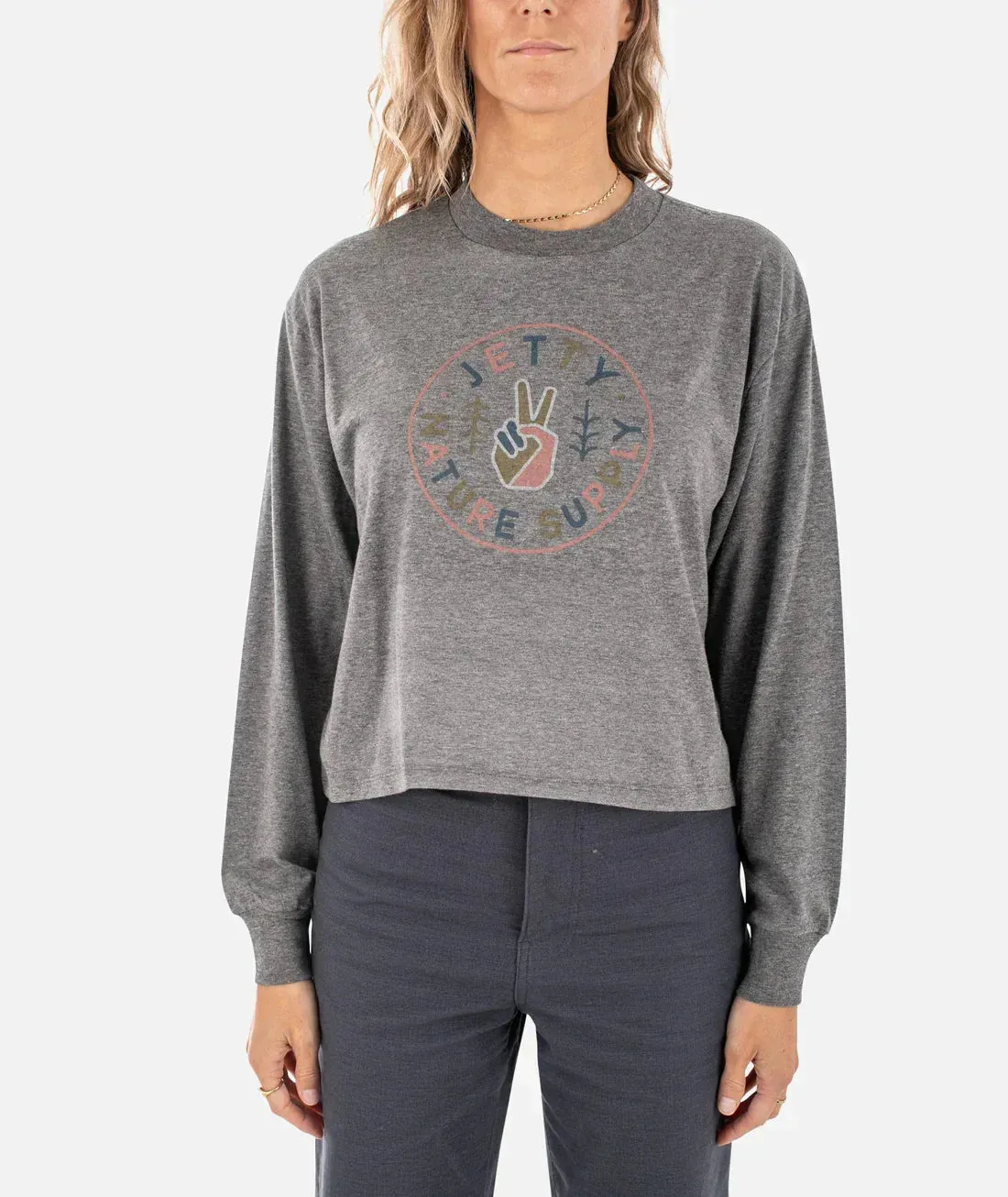 Jetty Women's Good Natural Long Sleeve Tshirt