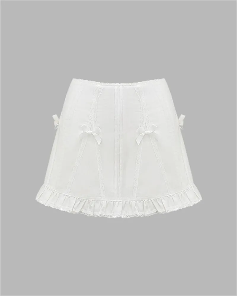 K-Pop Star Lace Mini Skirt