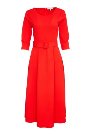 Kate Cooper Flare Dress with Belt