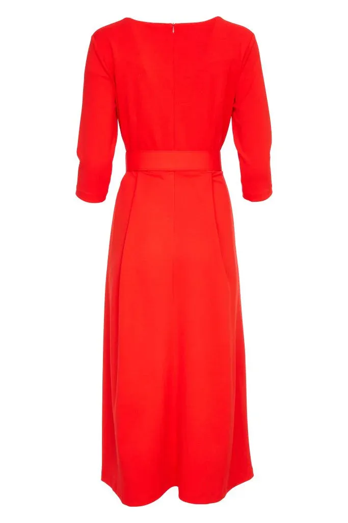 Kate Cooper Flare Dress with Belt