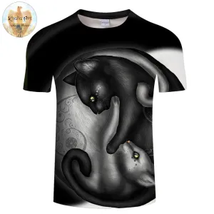 KhaliaArt Digital 3D Print Men Women Anime Short Sleeve O-neck Top&Tee