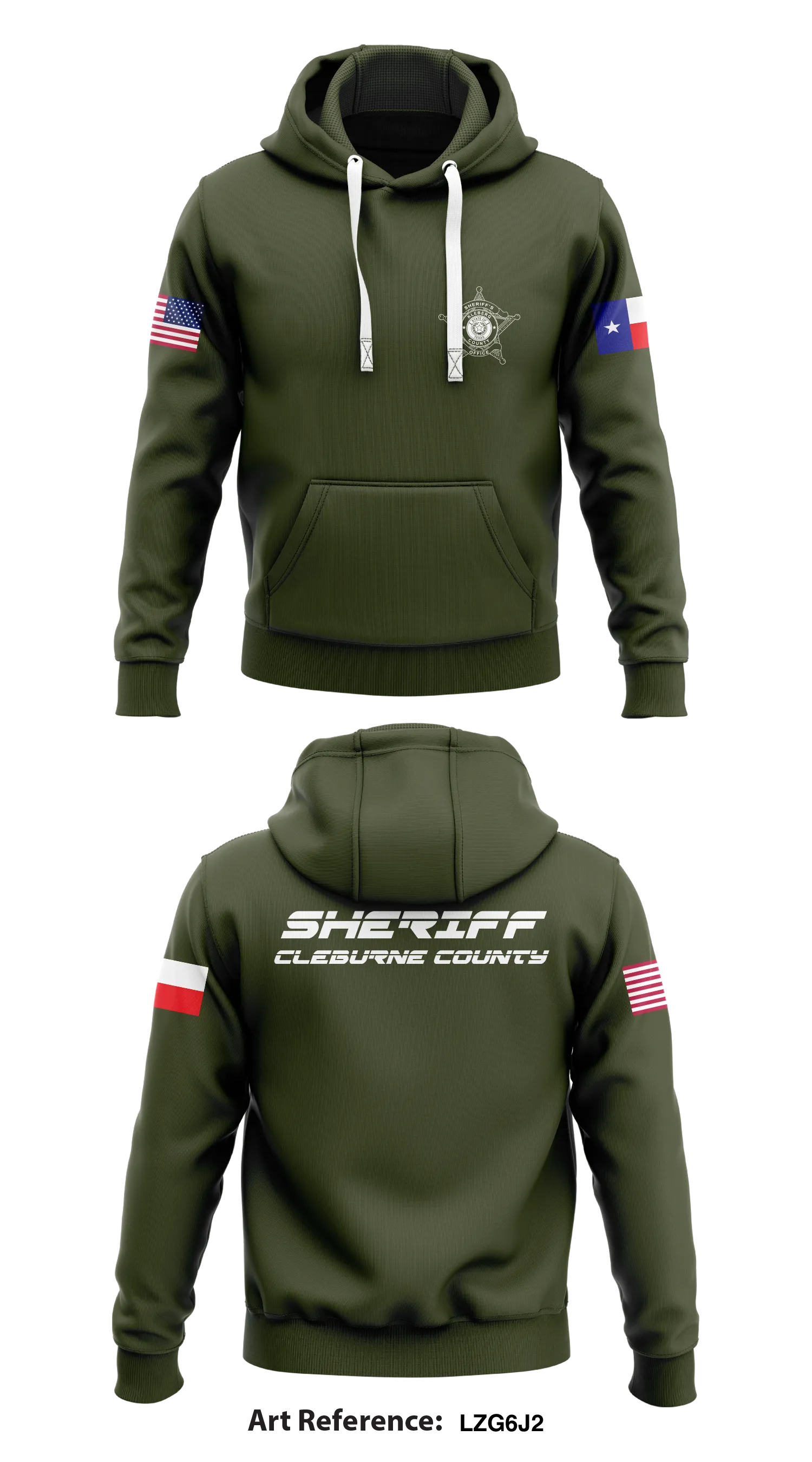 Kleberg county Sheirffs office  Store 1  Core Men's Hooded Performance Sweatshirt - LzG6j2