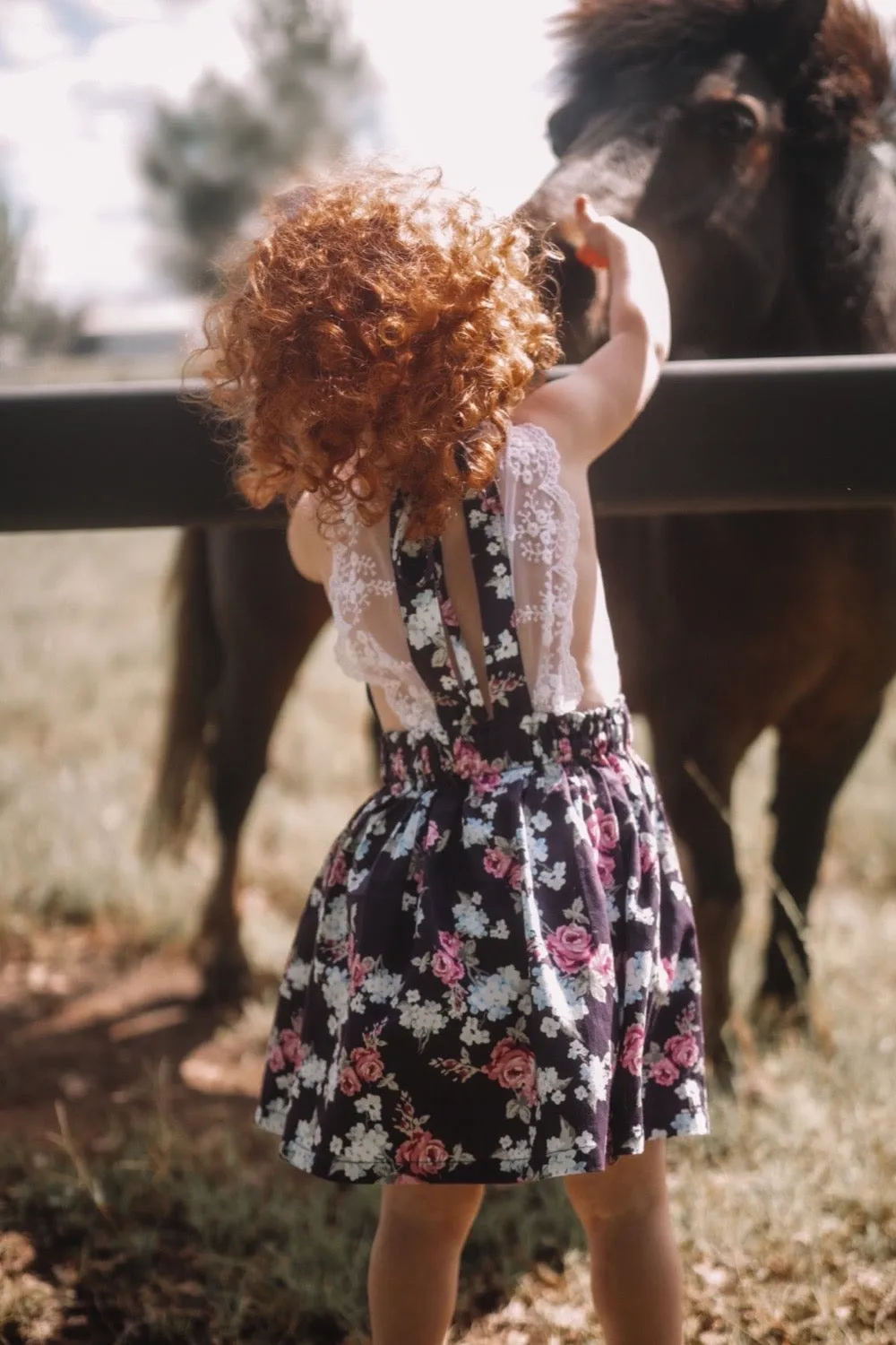 Lace Back Dress - Isla Rose in Indigo