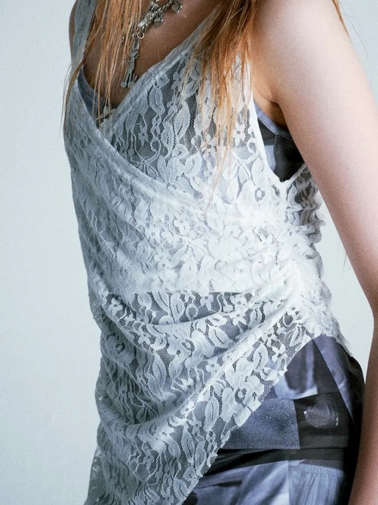 Lace Hooded Cowl Dress【s0000009285】