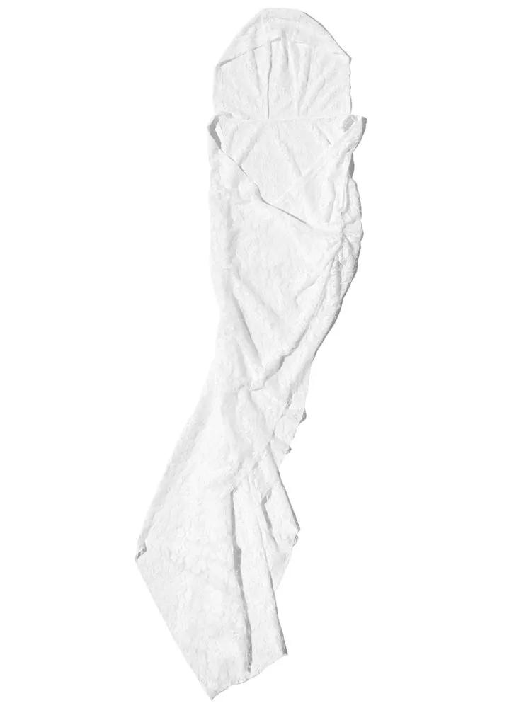 Lace Hooded Cowl Dress【s0000009285】