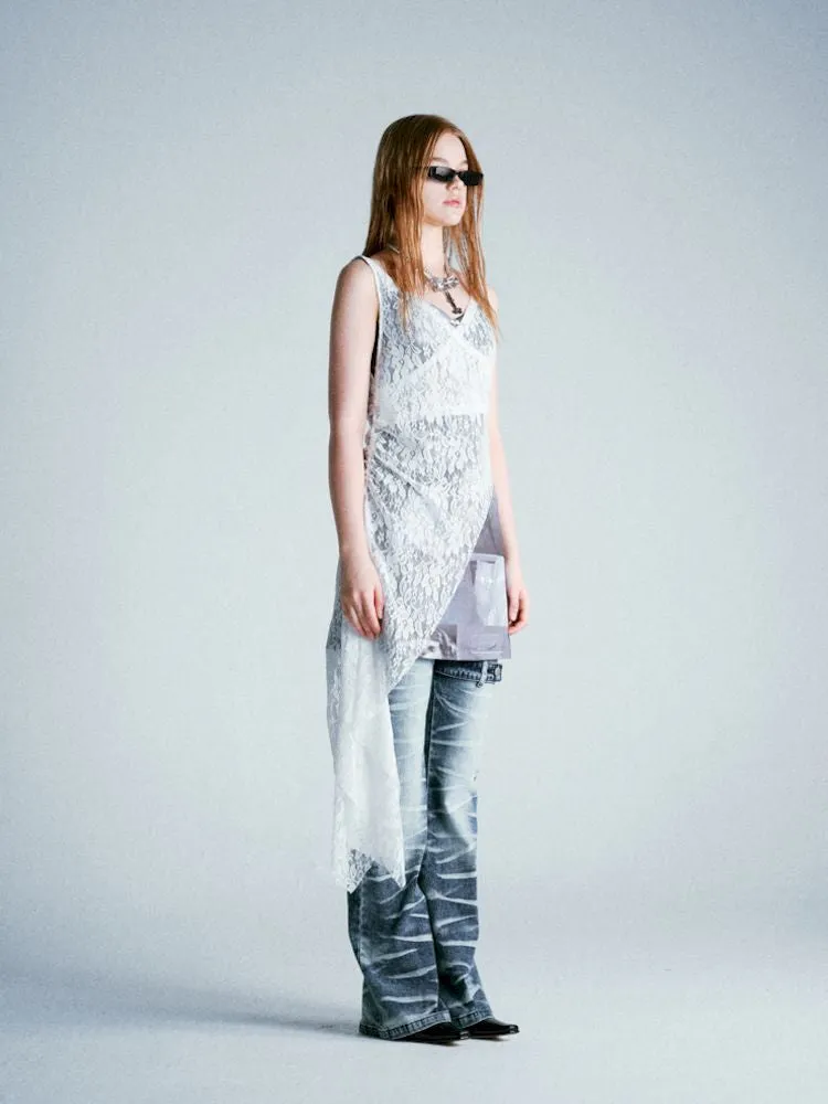Lace Hooded Cowl Dress【s0000009285】