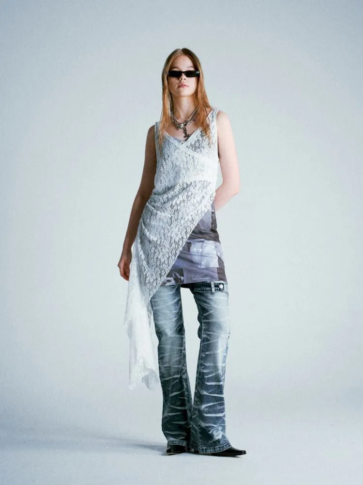 Lace Hooded Cowl Dress【s0000009285】