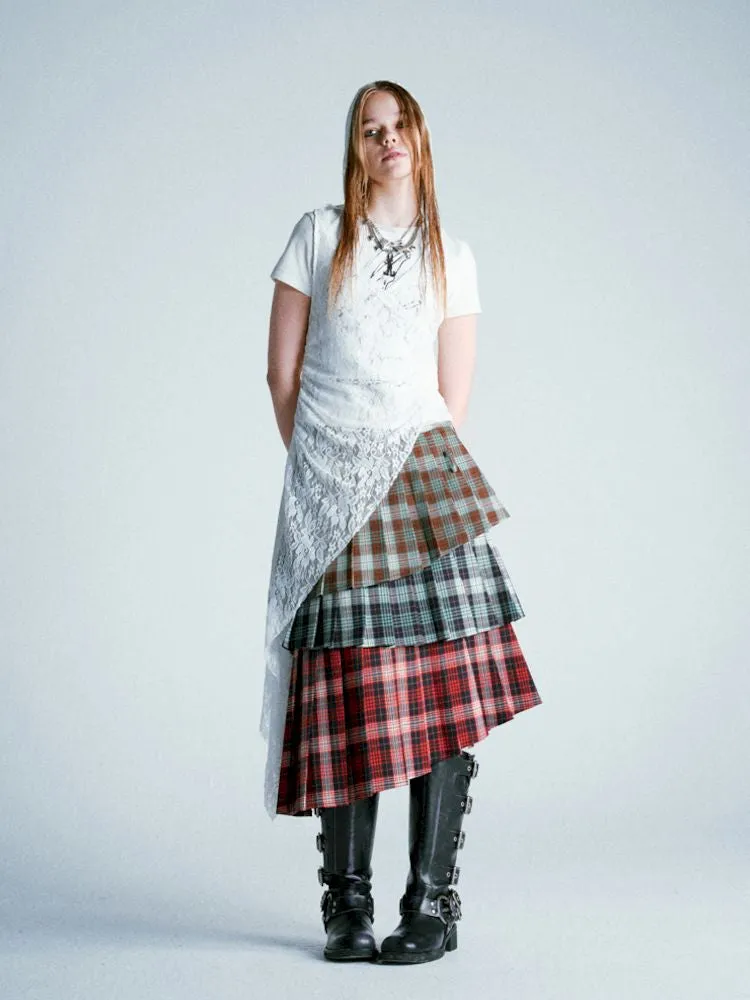 Lace Hooded Cowl Dress【s0000009285】