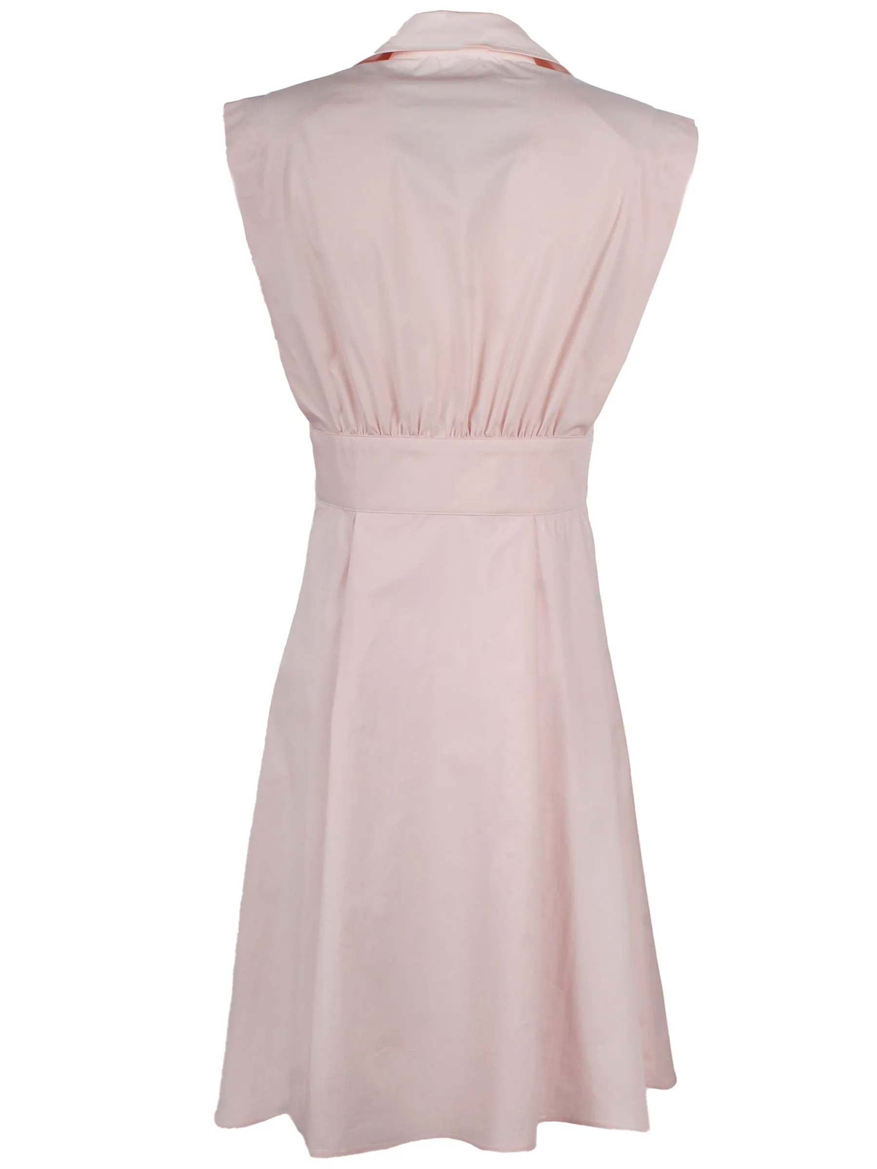 Ladylike Light Pink Shirt Dress Weathercloth