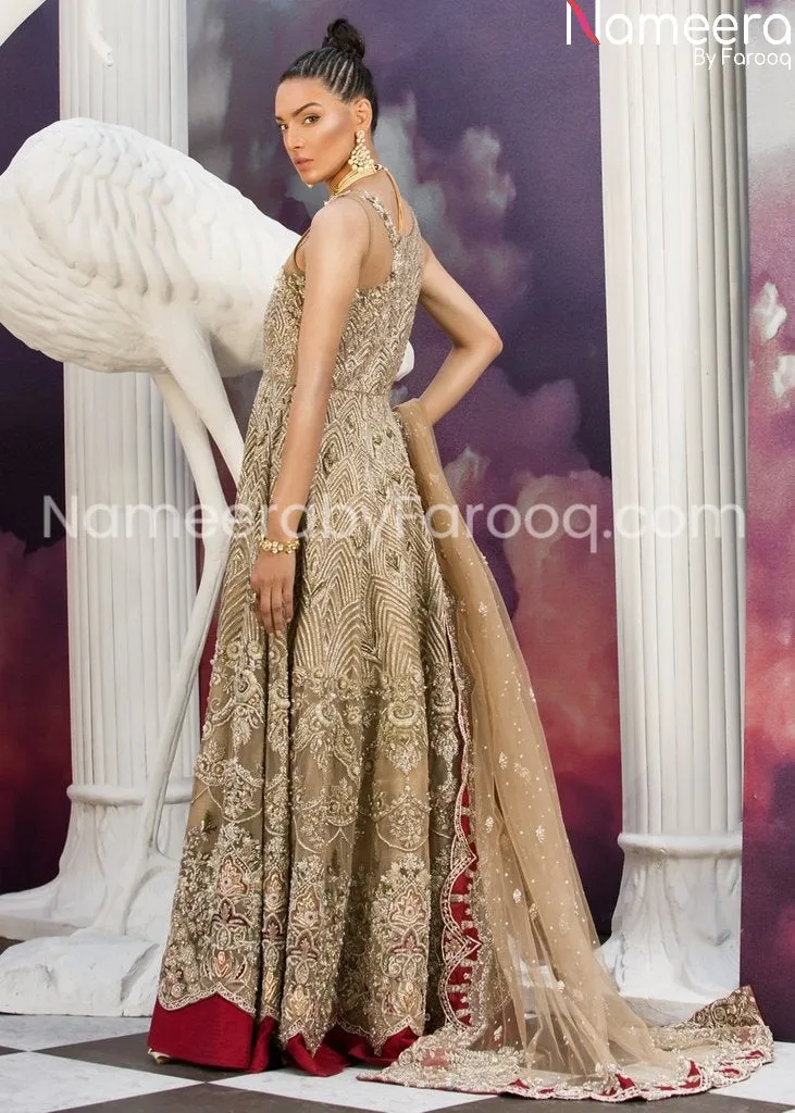 Latest Bridal Wear Designs Dress in Gown Style #BN177