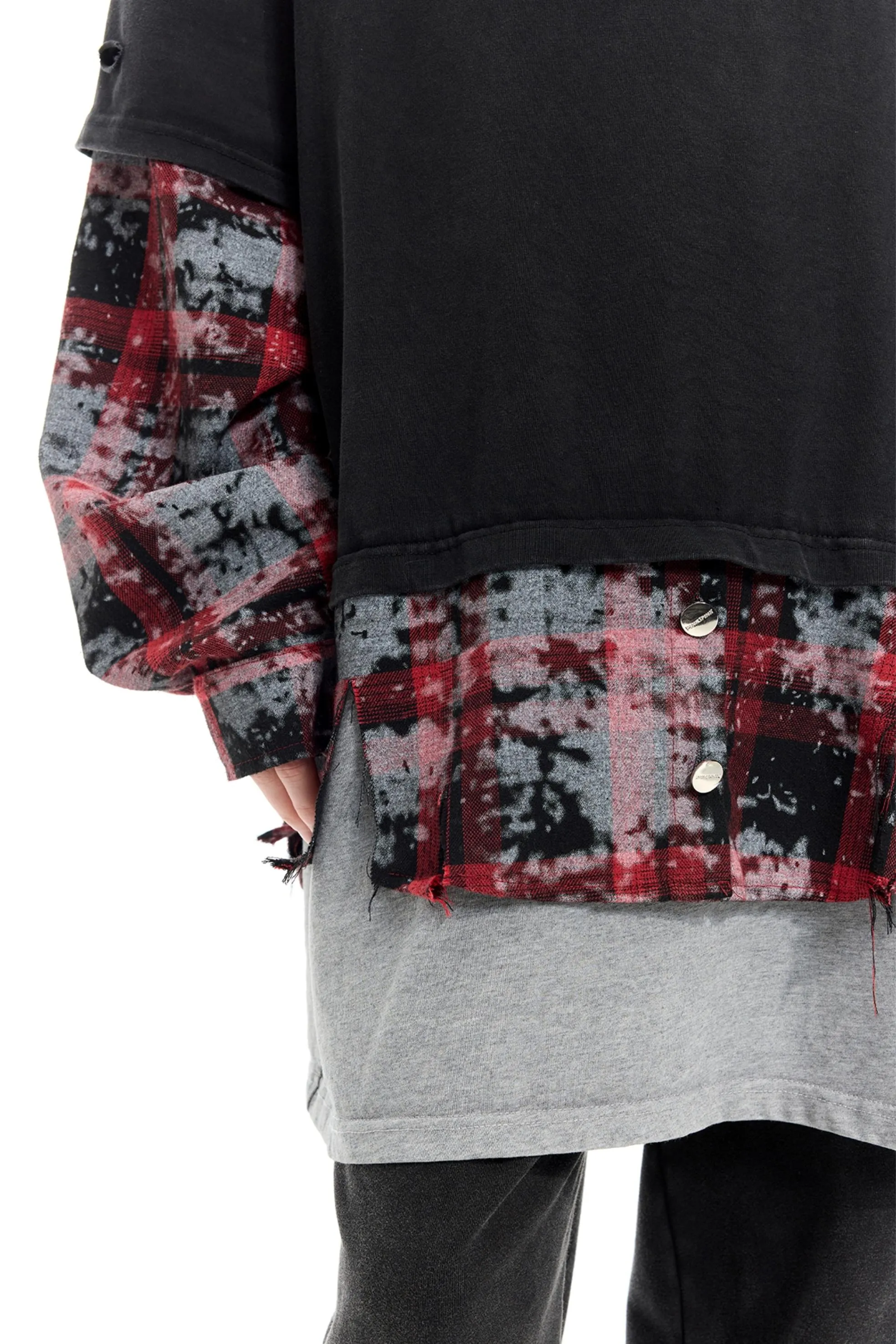Layered Hooded T-Shirt