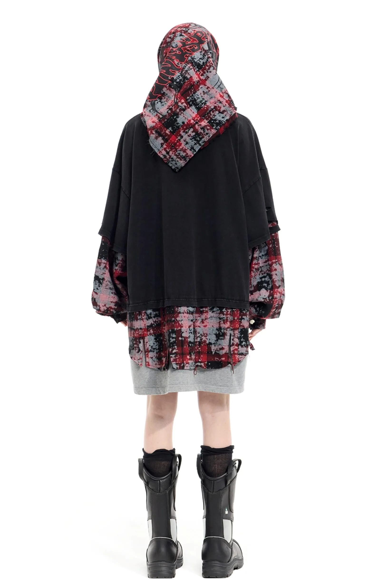 Layered Hooded T-Shirt