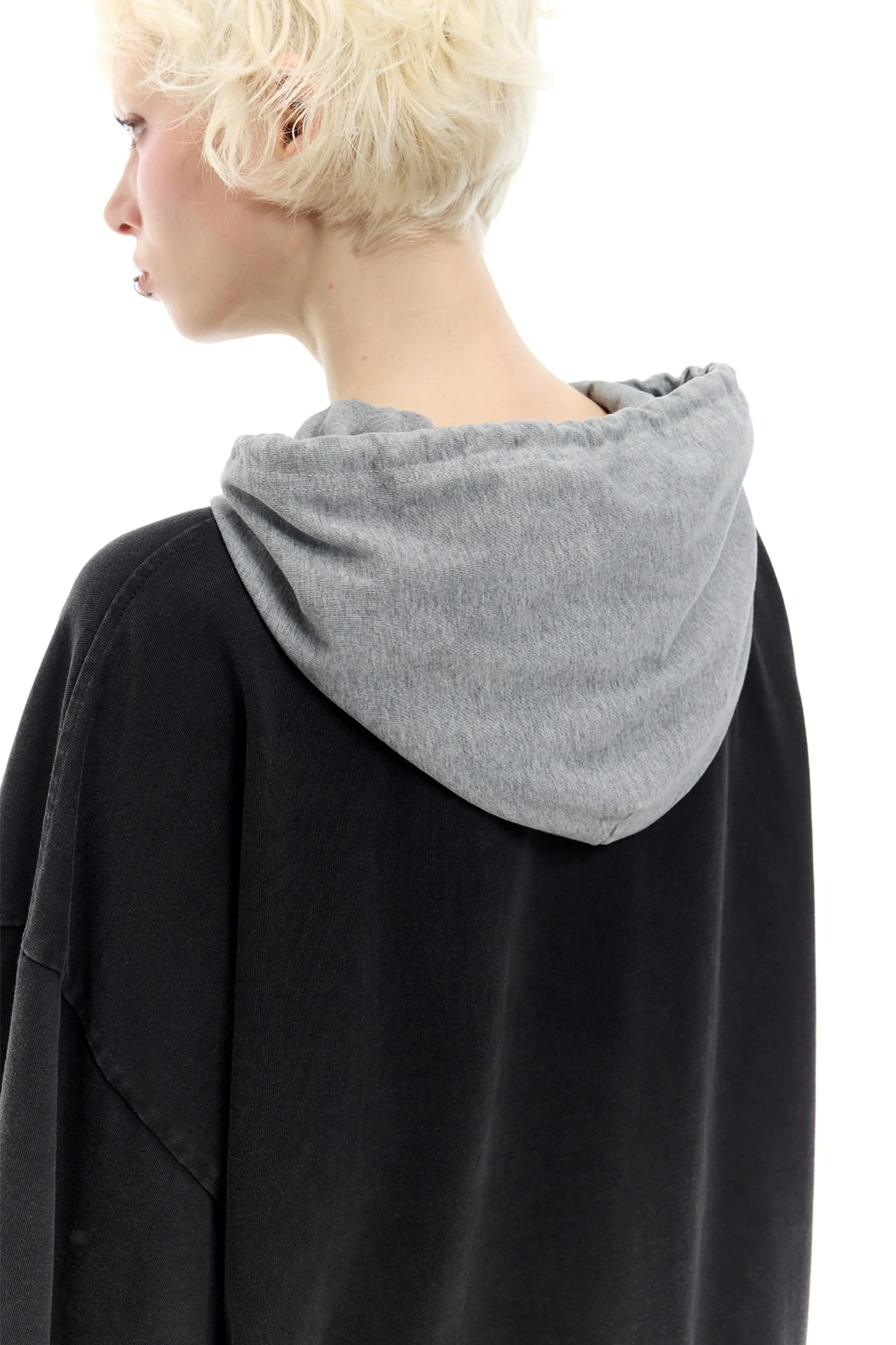 Layered Hooded T-Shirt
