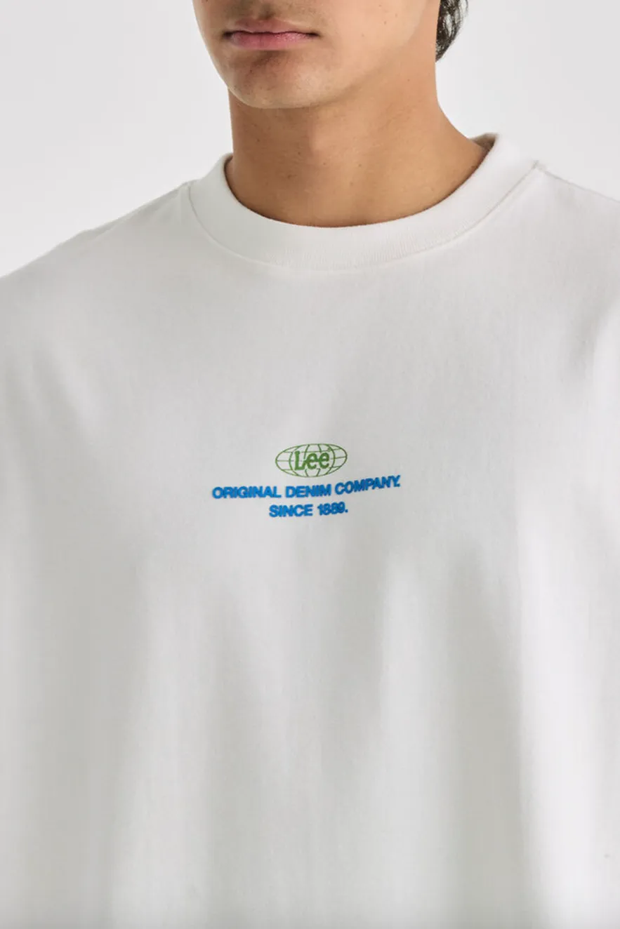 LEE WORLDWIDE BOXCUTTER TEE - WHITE