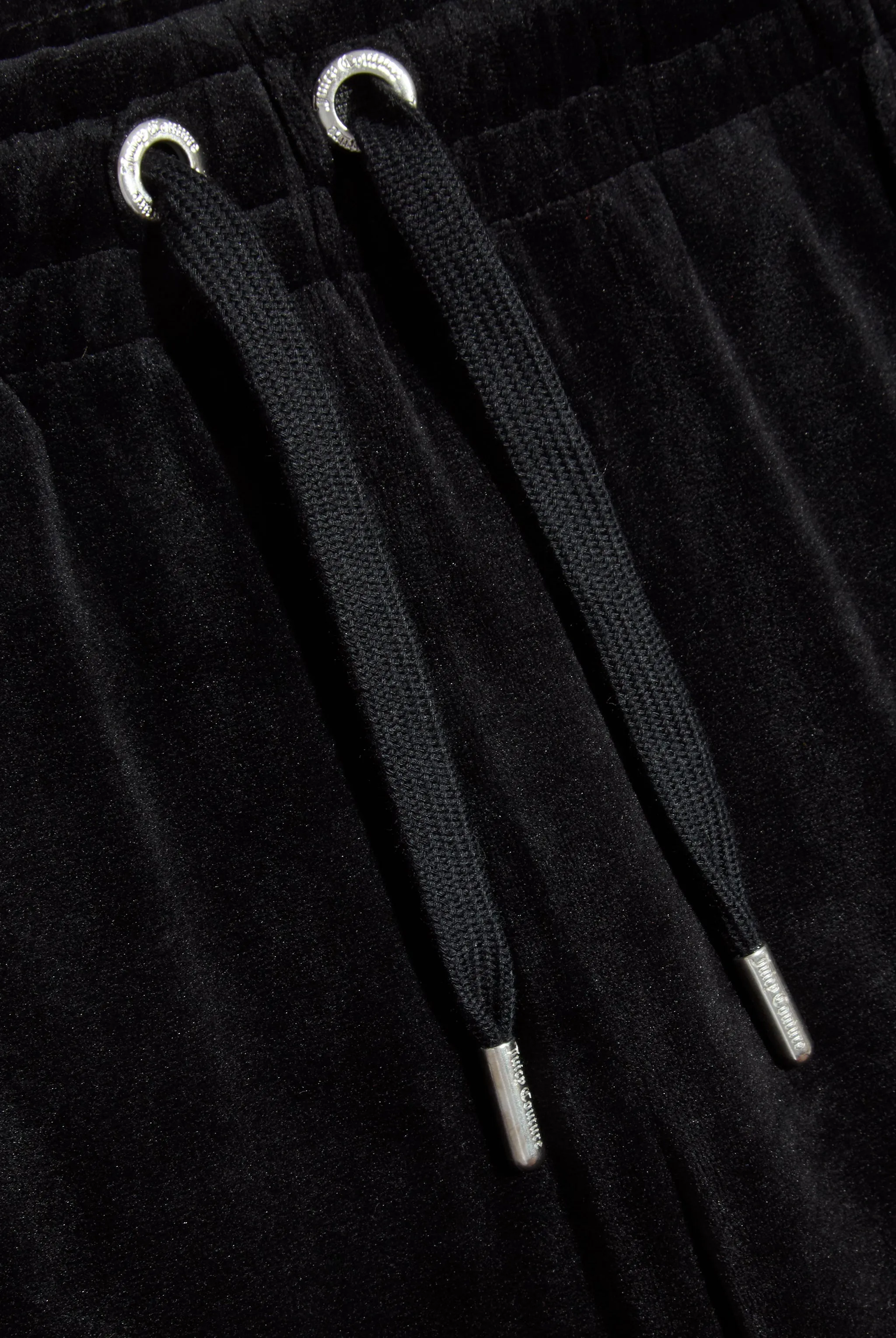 'LEO' BLACK VELOUR DIAMANTÉ TRACKSUIT BOTTOM