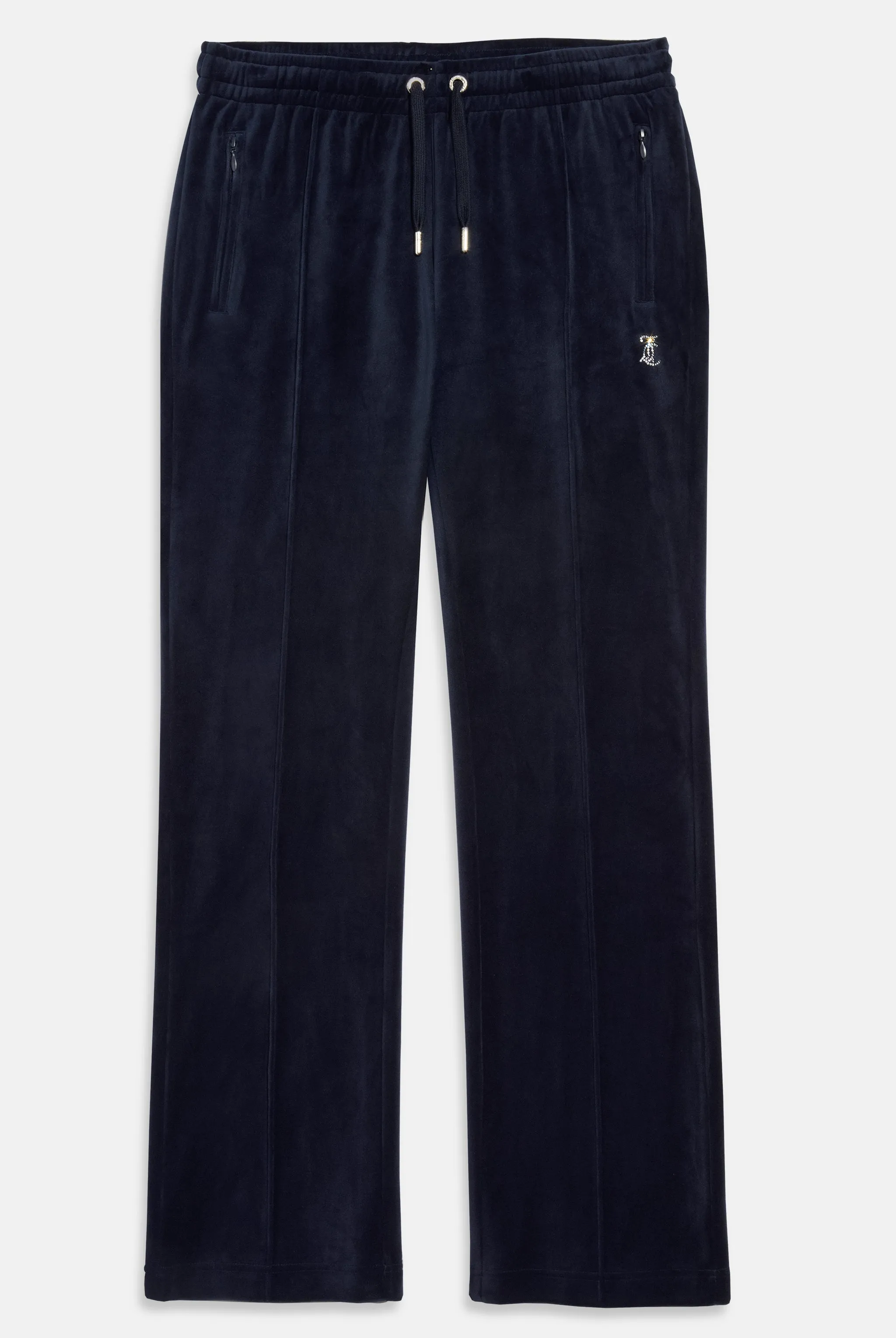 'LEO' NIGHT SKY VELOUR DIAMANTÉ TRACKSUIT BOTTOM