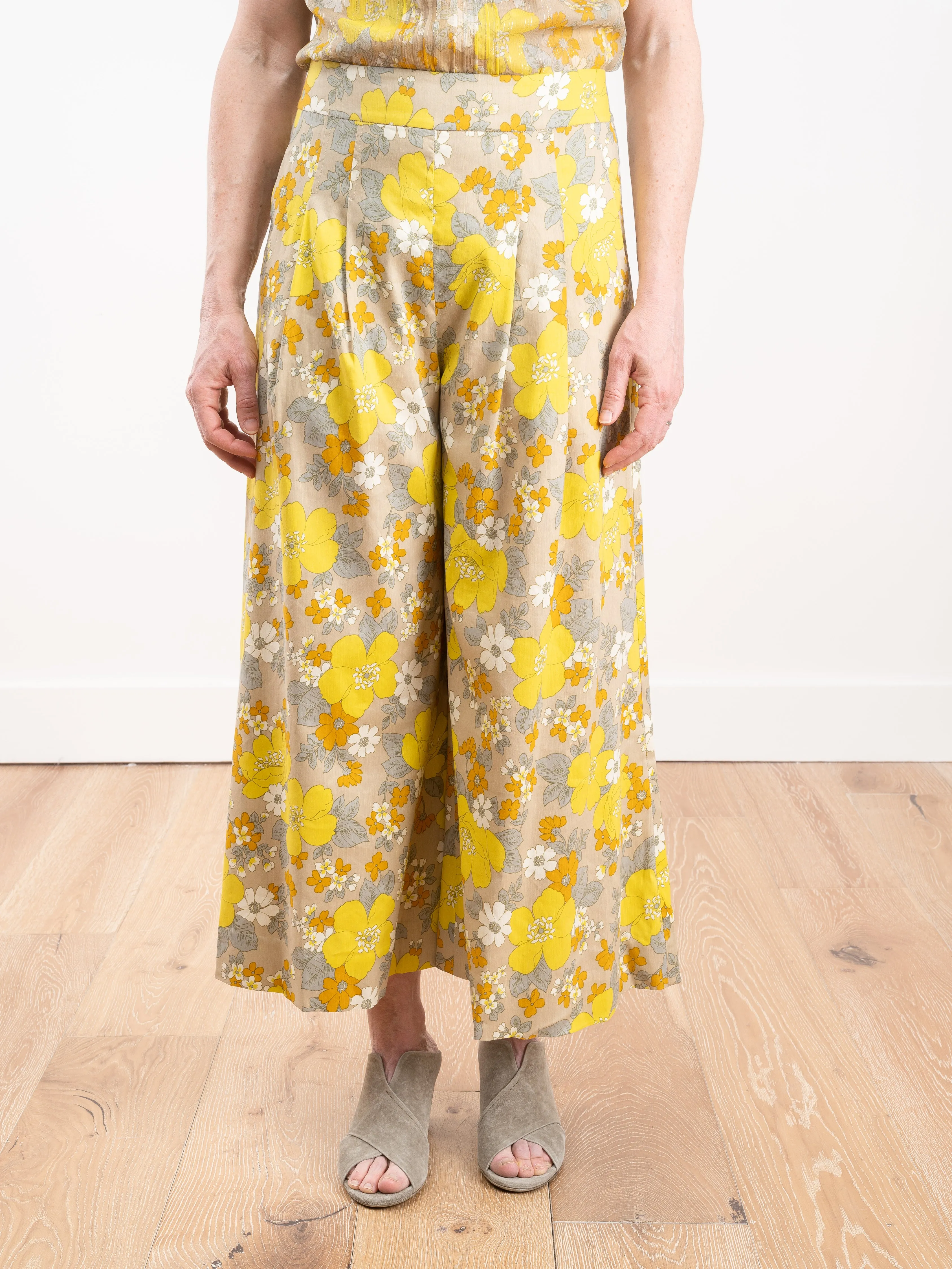 leonor pant - yellow multi