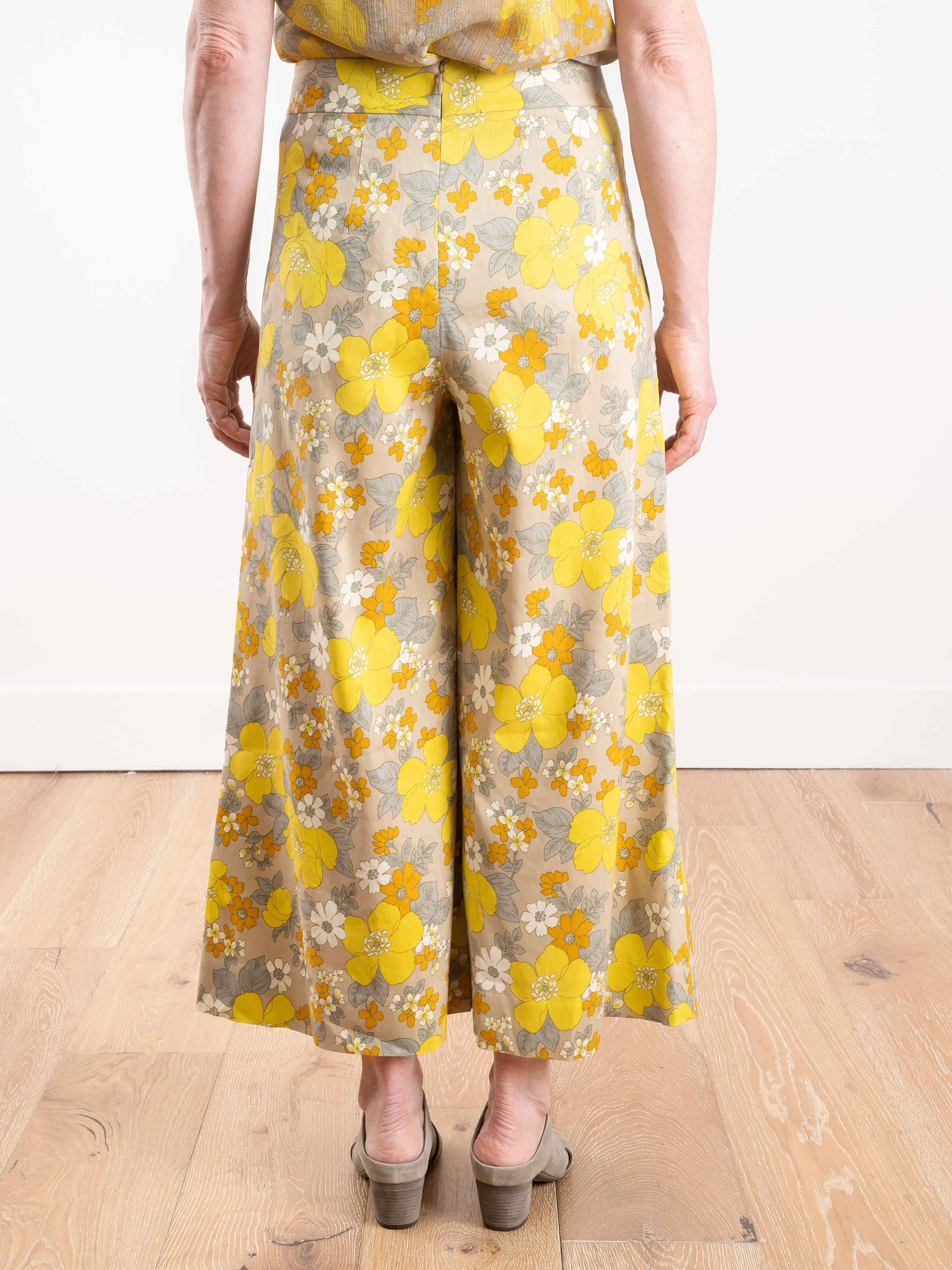 leonor pant - yellow multi