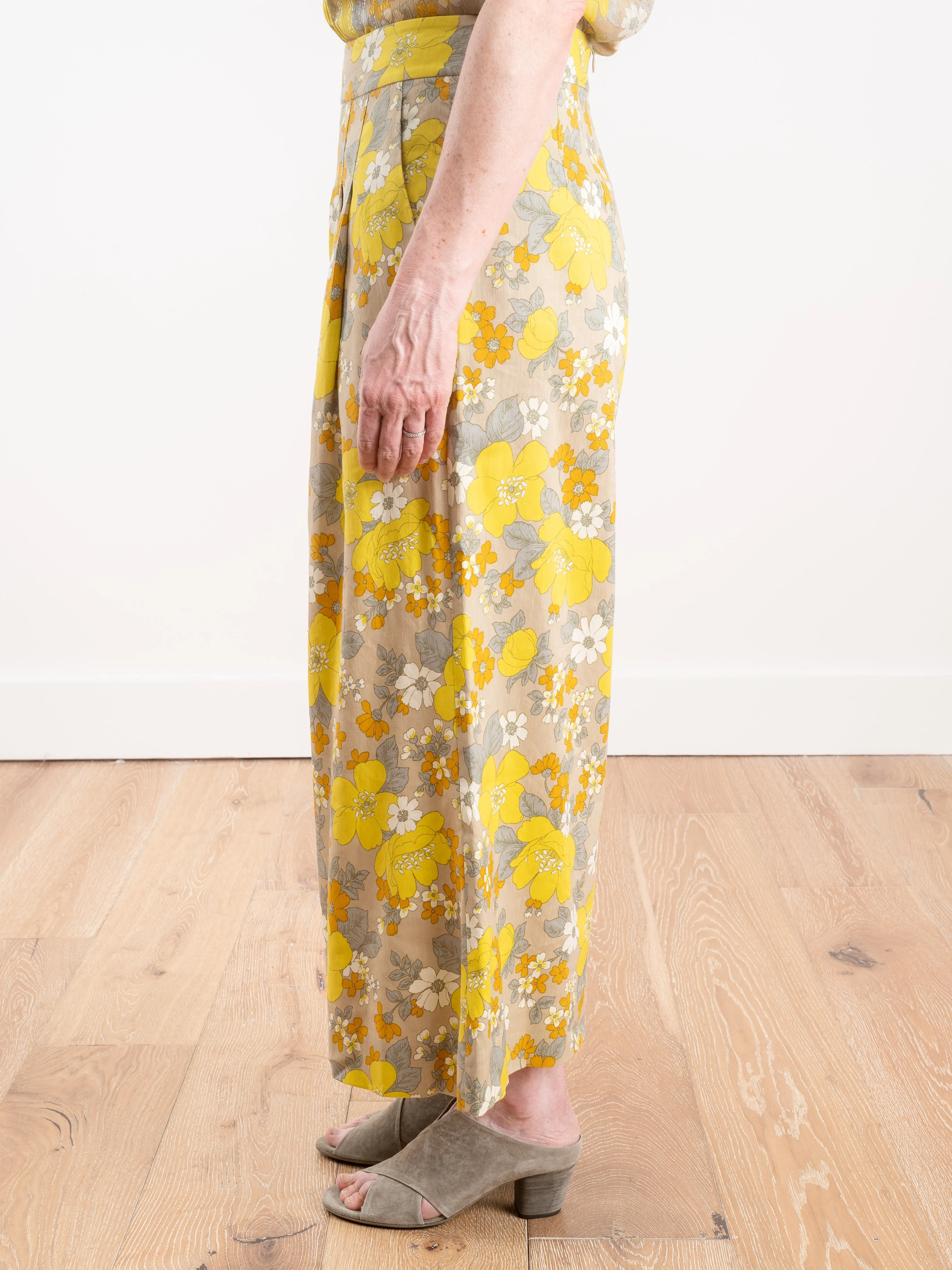 leonor pant - yellow multi