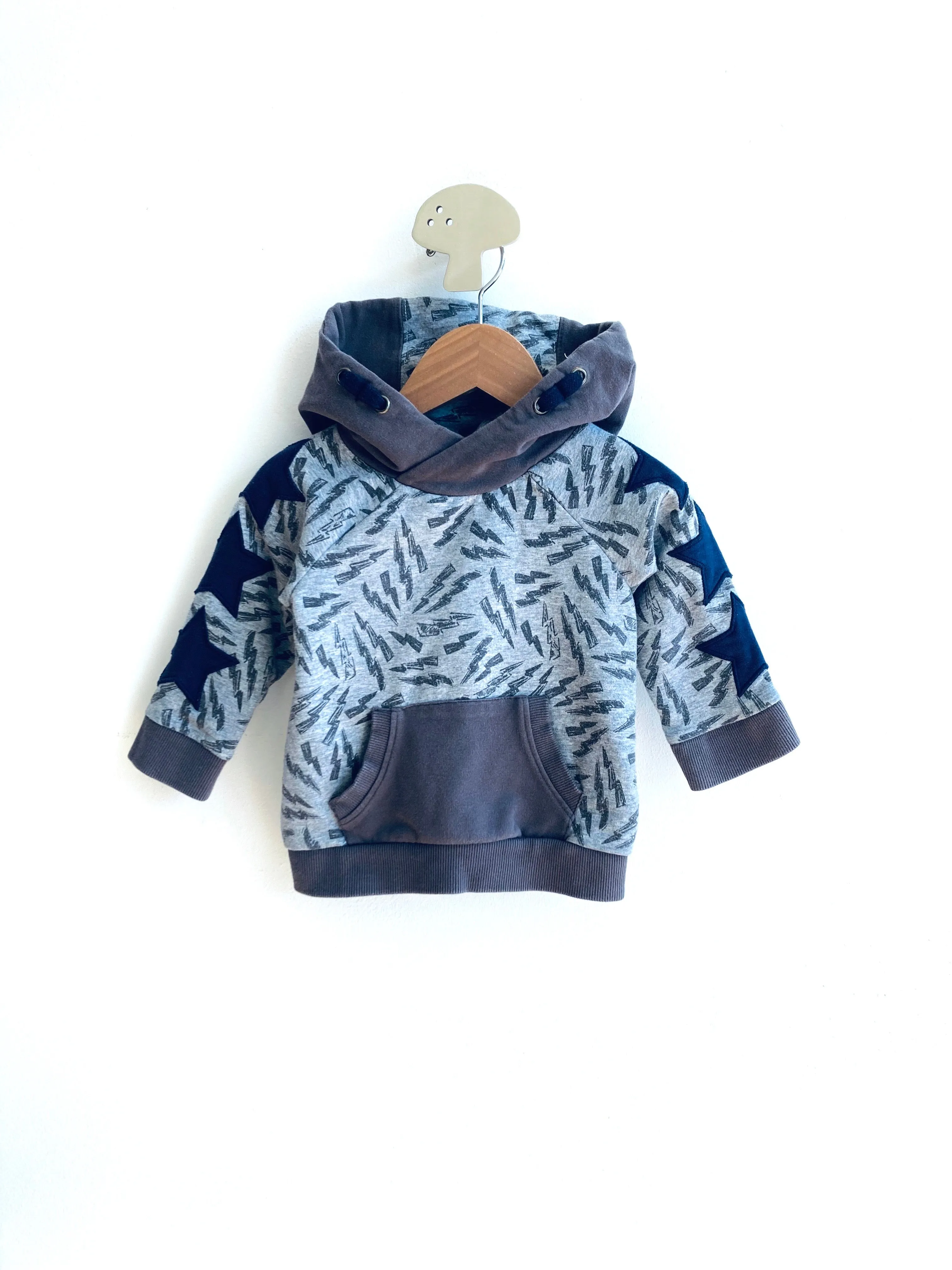 Lightning and Stars Hoodie // 12m