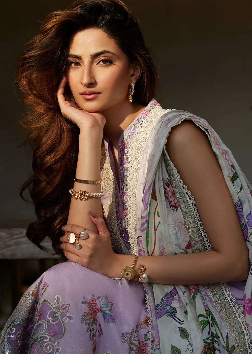 LIL-04 - Nazeli - Unstitched - Liliana Luxury Lawn Collection 2024