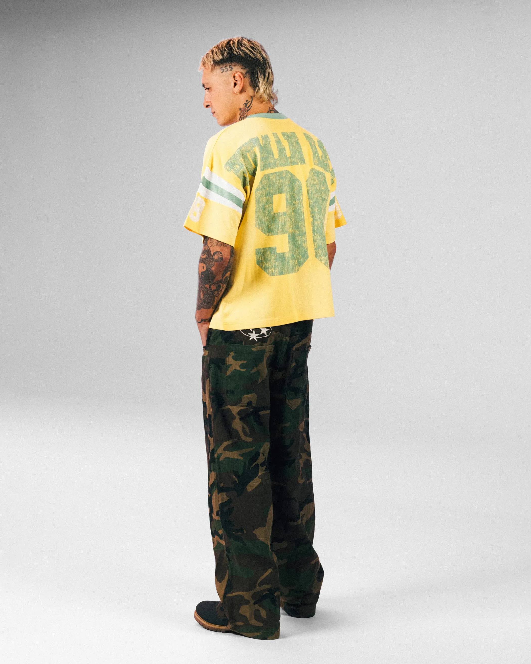 Loiter Star Jersey T-Shirt Yellow
