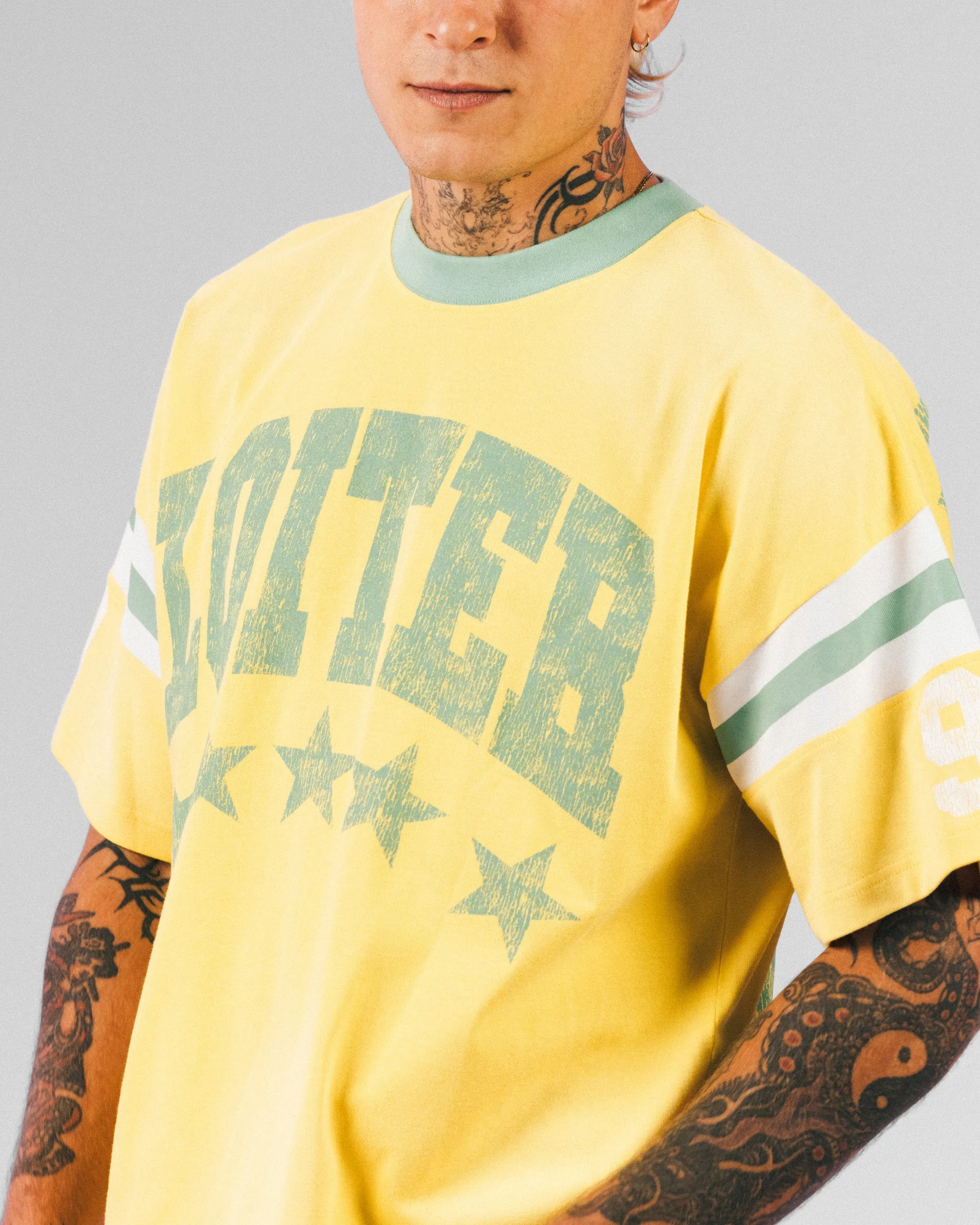 Loiter Star Jersey T-Shirt Yellow