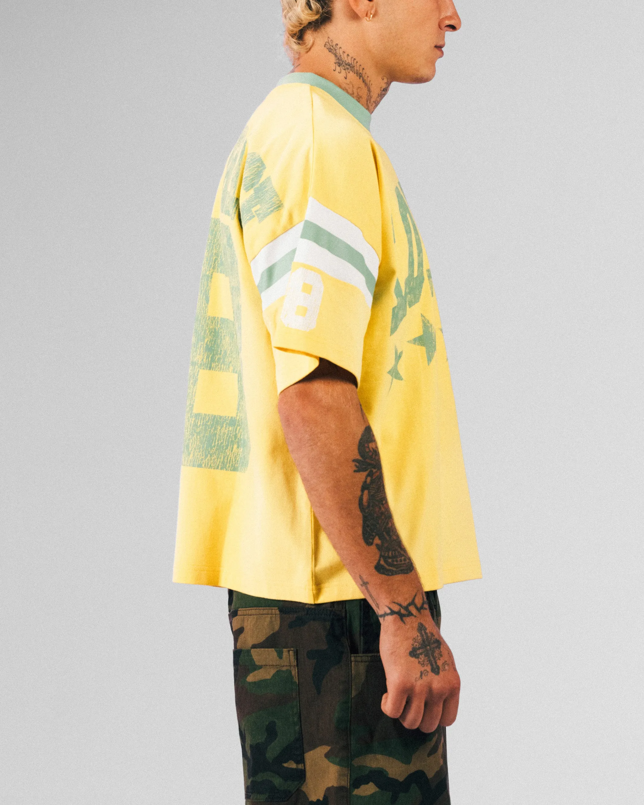 Loiter Star Jersey T-Shirt Yellow
