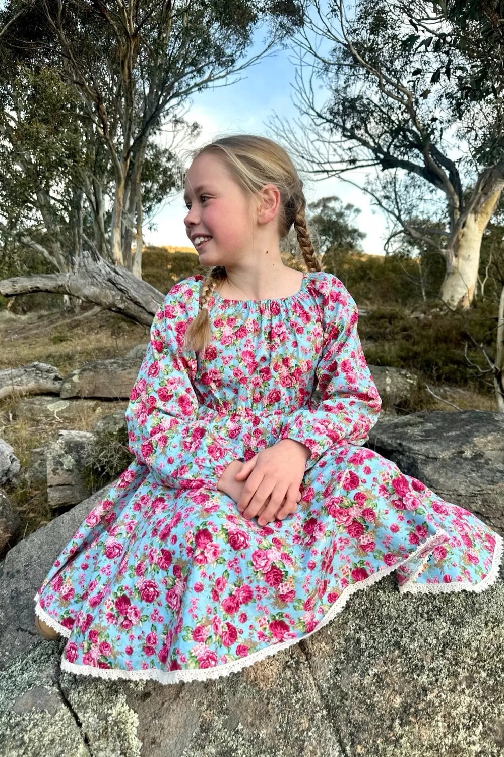 Long Sleeve High Waisted Twirling Dress | Rosy Meadows