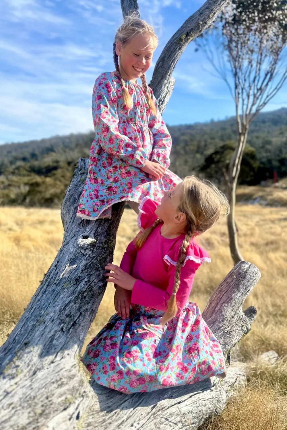 Long Sleeve High Waisted Twirling Dress | Rosy Meadows
