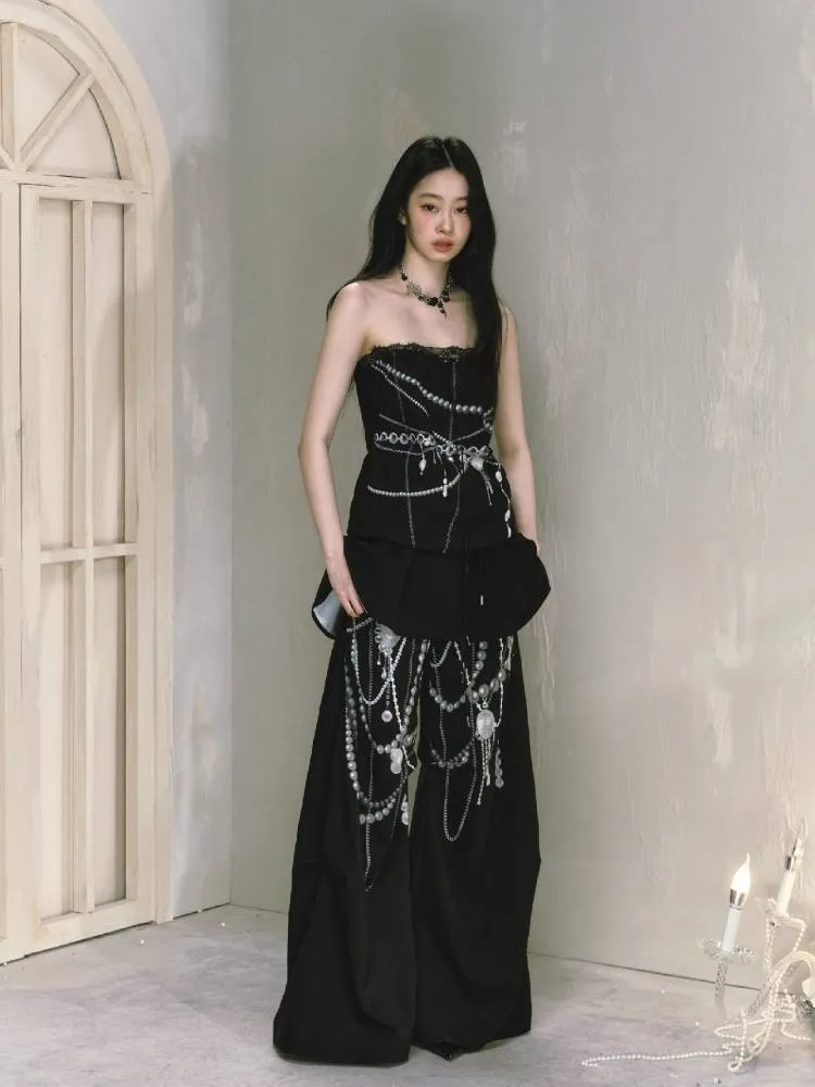 Loose Printed Wide Leg Pants