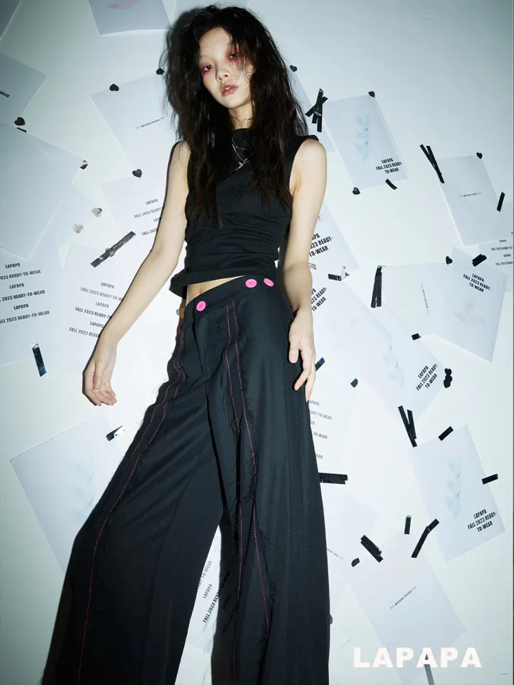 Loose straight wide-leg pants【s0000006320】