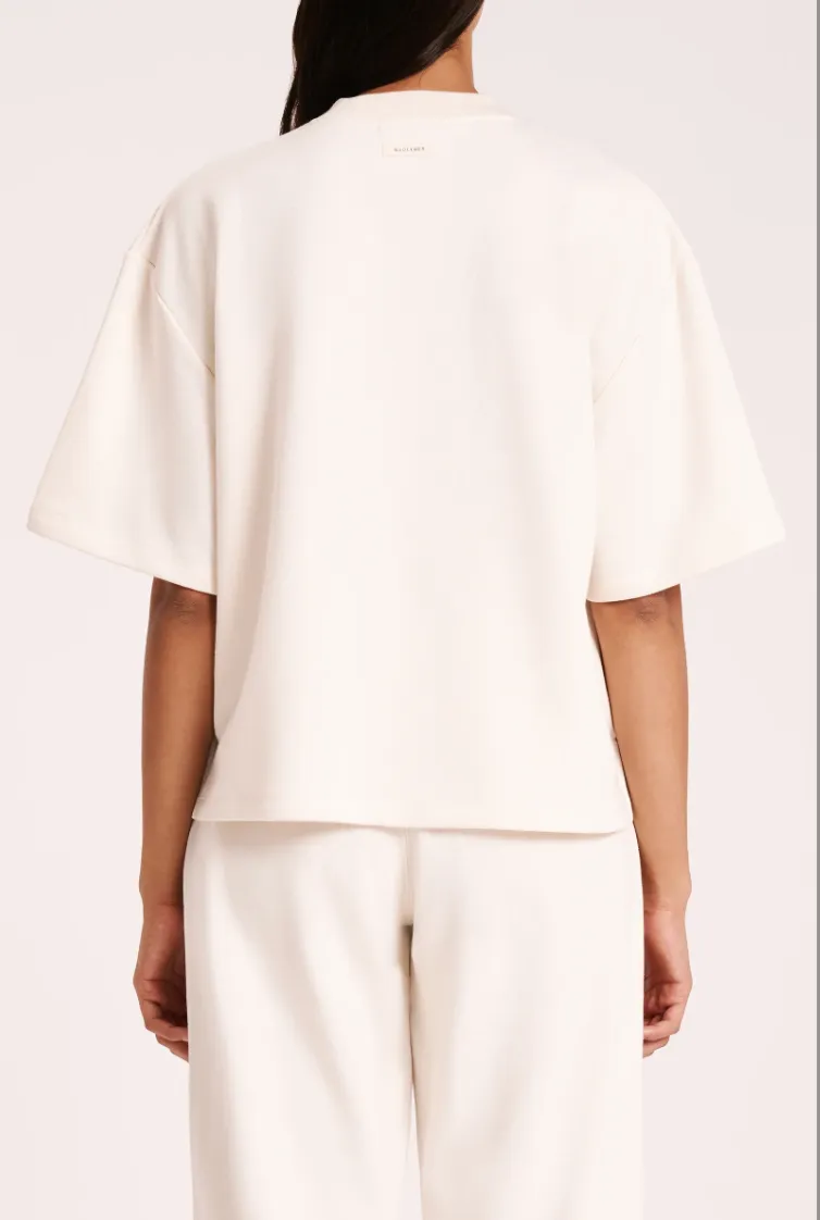 Lounge Fleece Tee Natural